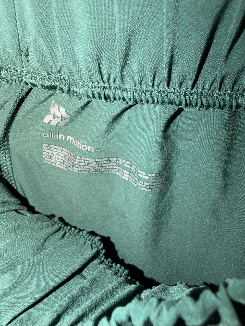 All in motion Active Light High-Rise Wide Leg Drawstring Pants in Forest Green - Picture 4 of 7